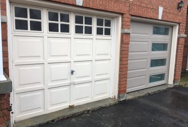 Compare garage door before and after !!
